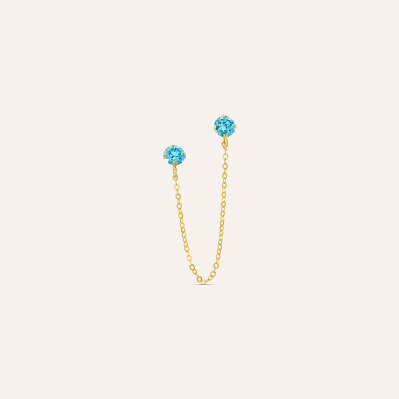 Mono Orecchino Lobo Bon Ton Oro Giallo Cubic Zirconia - Mono Orecchino Donna | Stroili