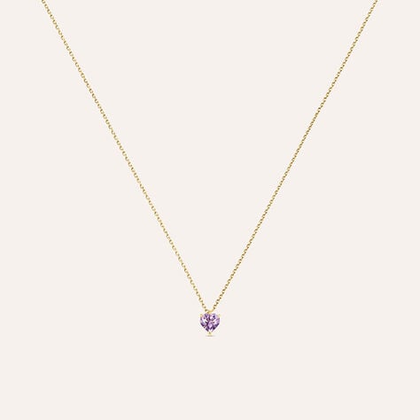 Collana Punto Luce Amélie Oro Giallo Ametista - Collane Punto Luce Donna | Stroili