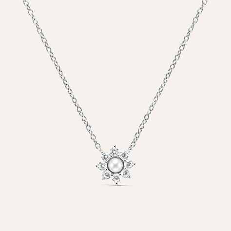 Collana Silver Pearls Argento Rodiato Perla sintetica Cubic Zirconia - Collane Donna | Stroili