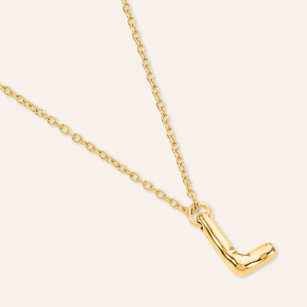 Collana Radiance Acciaio Dorato