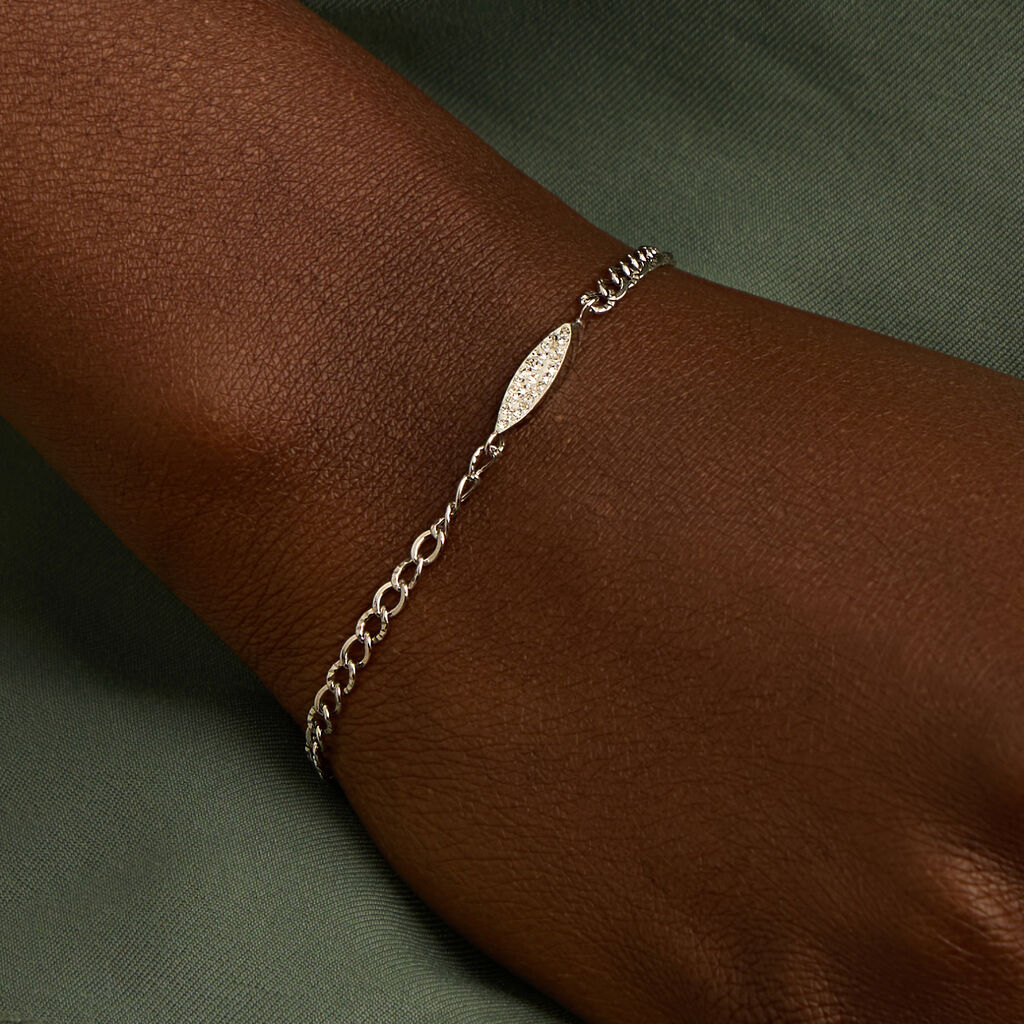 Bracciale Crystal Gold Oro Bianco Cristallo