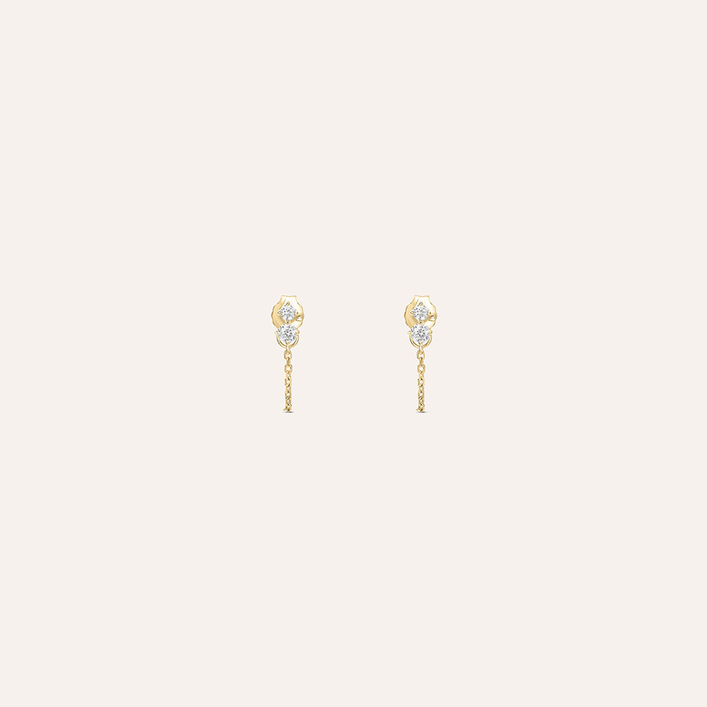 Orecchini Lobo Golden Dream Placcato Oro Giallo Cubic Zirconia - Gioielli Donna | Stroili