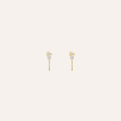 Orecchini Lobo Golden Dream Placcato Oro Giallo Cubic Zirconia - Gioielli Donna | Stroili