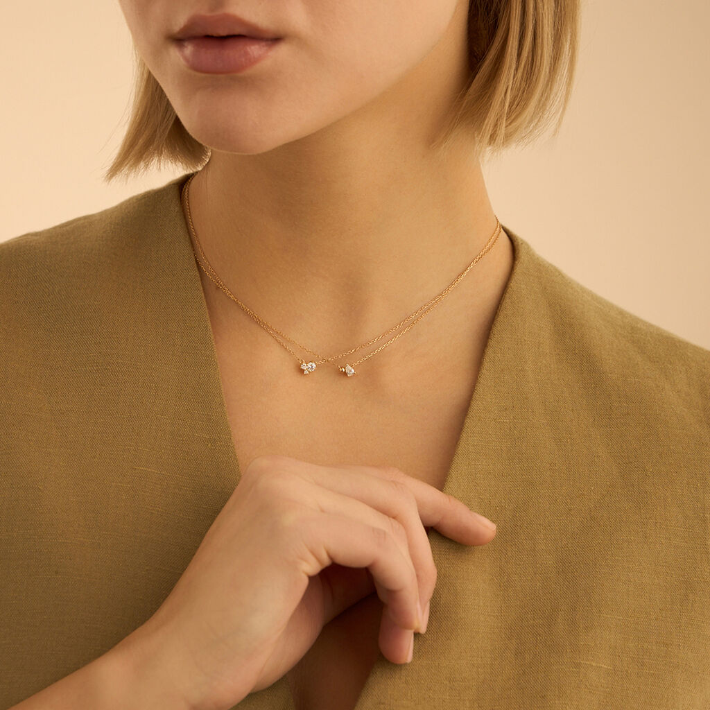 Collana Diamade Glam Oro Giallo Diamante Lab-Grown