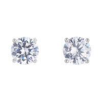 Orecchini Lobo Punto Luce Silver Elegance Argento Rodiato Cubic Zirconia
