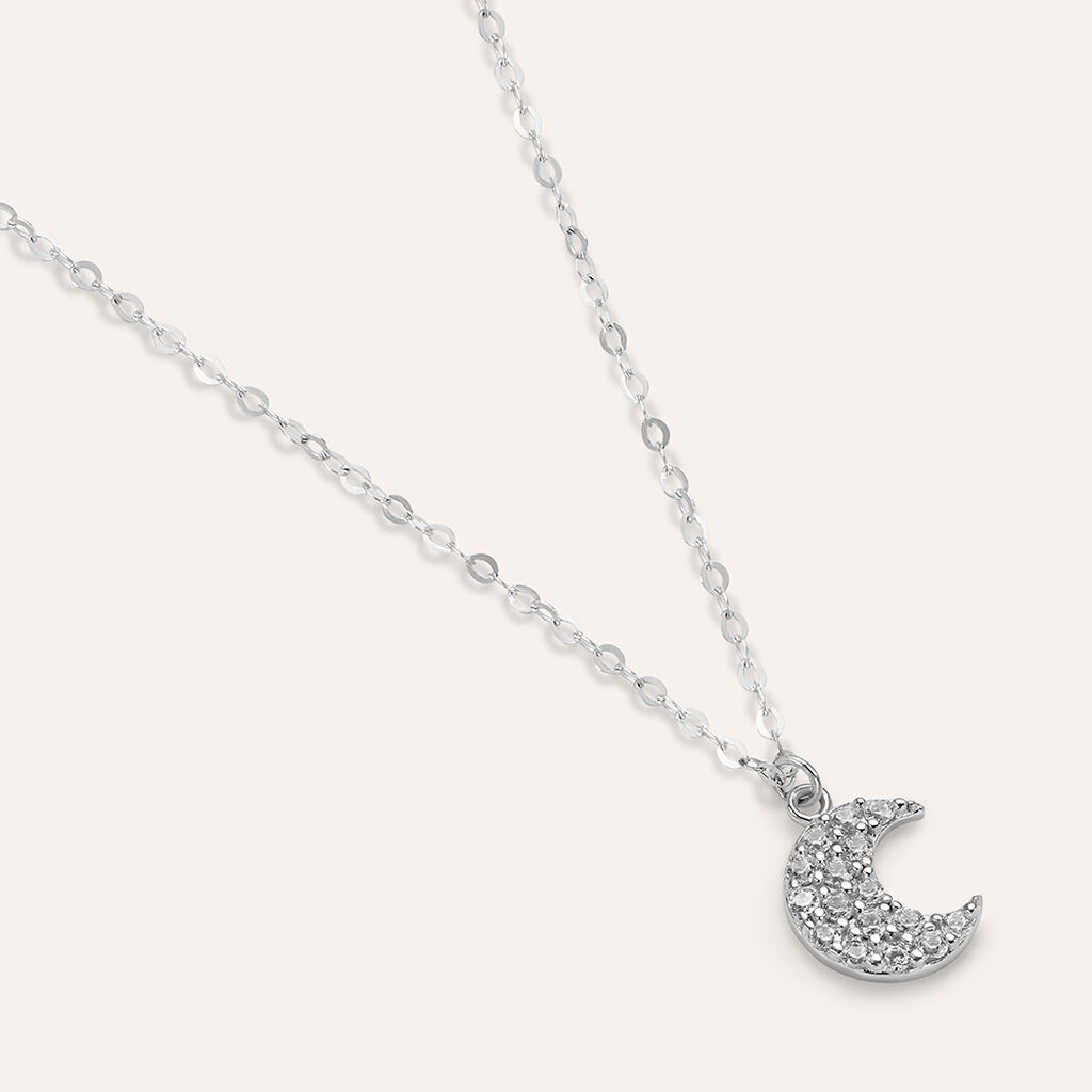 Collana Claire Oro Bianco Cubic Zirconia - Collane Donna | Stroili