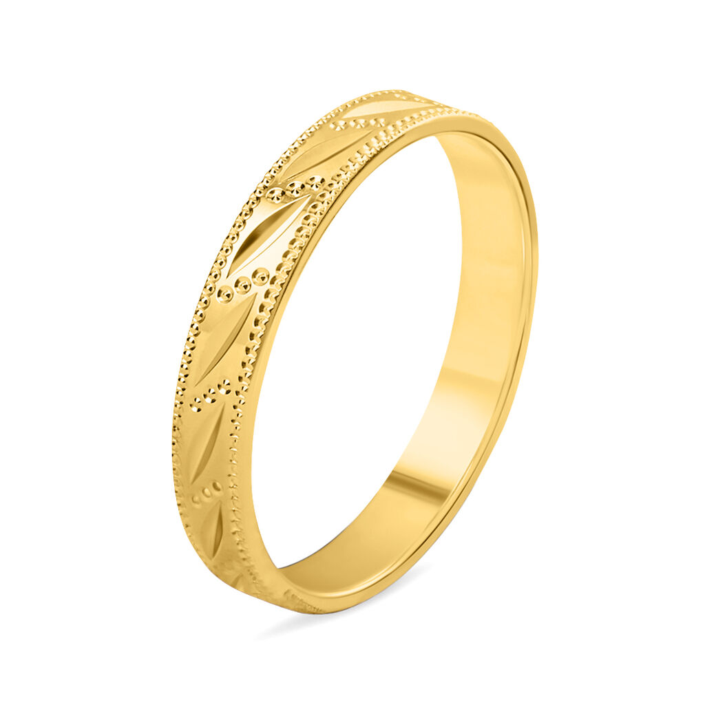 Fede Classica Diamantata 3 mm Oro Giallo - Anelli con Incisione Donna | Stroili