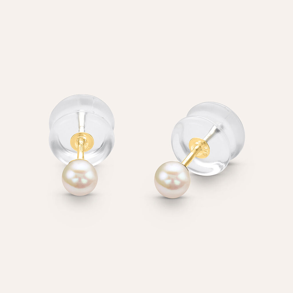Orecchini Lobo Bon Ton Oro Giallo Perla D'Acqua Dolce -  Donna | Stroili