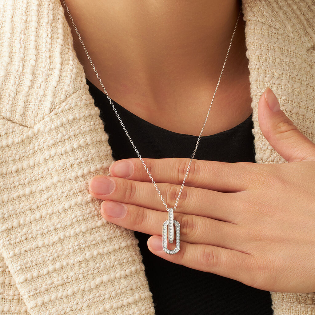 Collana Silver Shine Argento Rodiato Cubic Zirconia - Collane Donna | Stroili