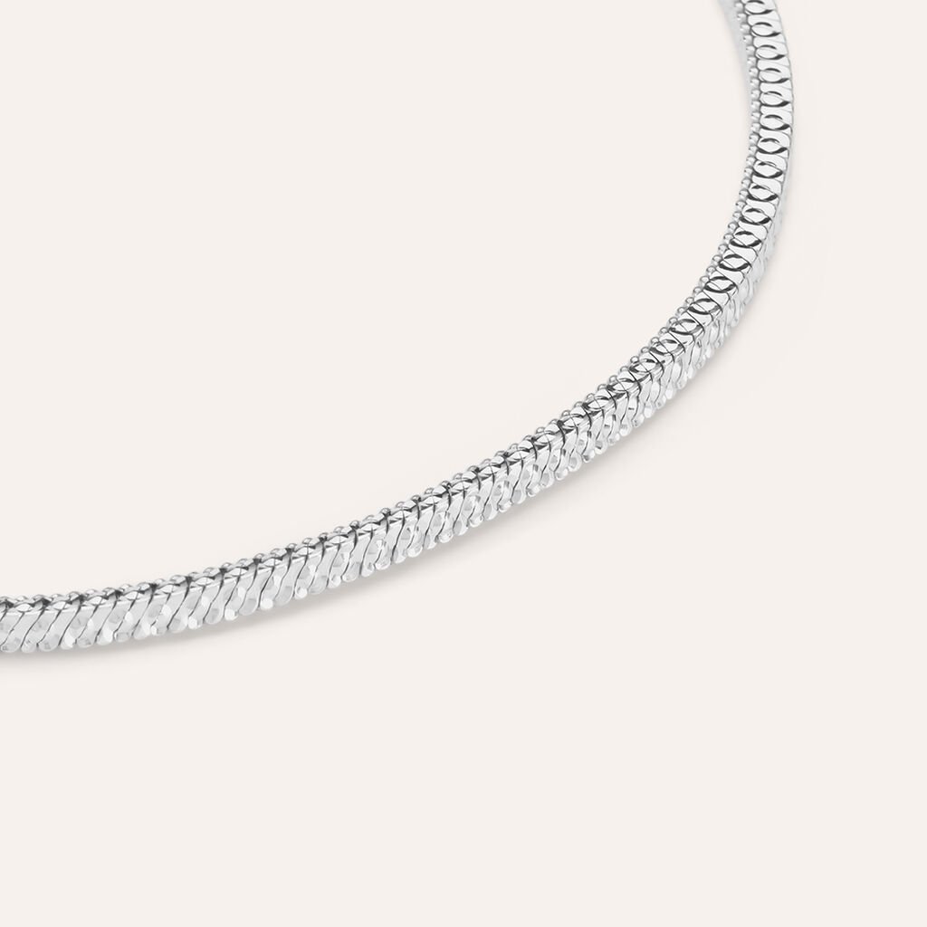 Bracciale Catena Gentleman Argento Rodiato