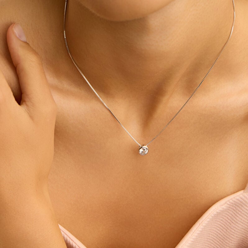 Collana Silver Elegance Argento Rodiato Cubic Zirconia - Collane Donna | Stroili