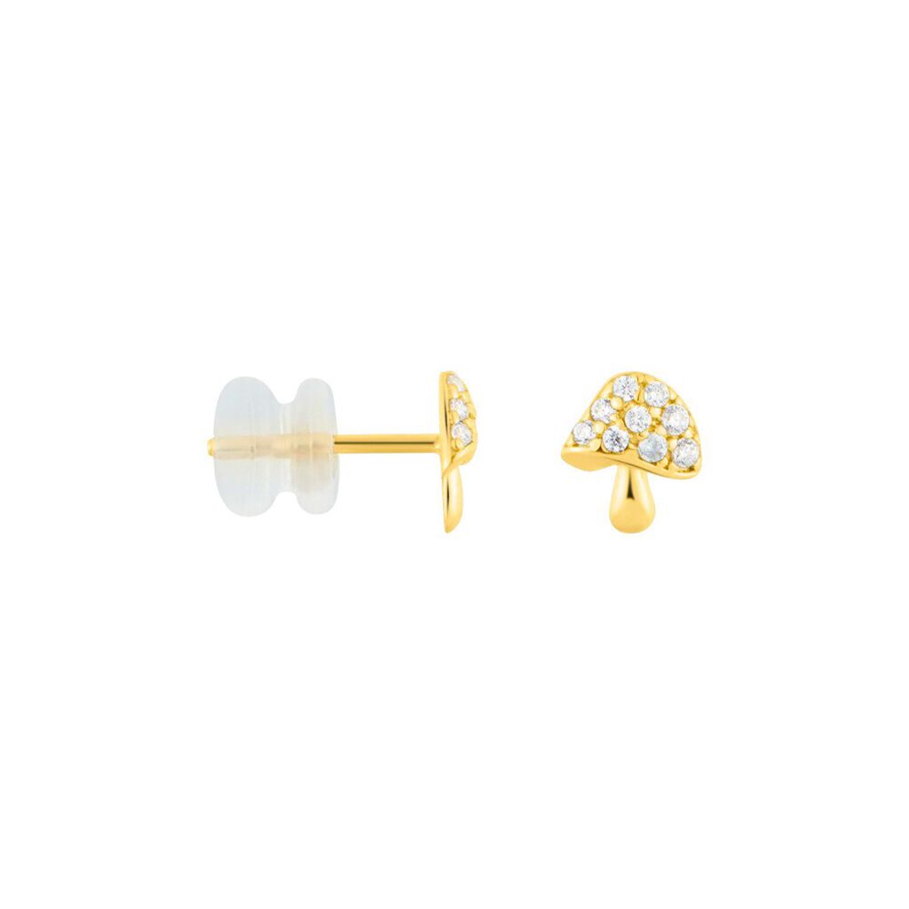Orecchini Lobo Bon Ton Oro Giallo Cubic Zirconia - Orecchini a Lobo Donna | Stroili