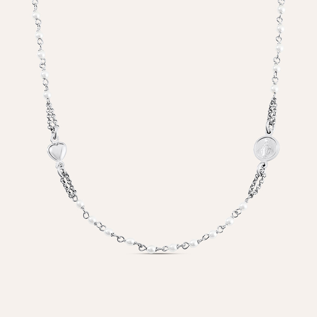Collana Silver Soul Argento Rodiato Perla sintentica