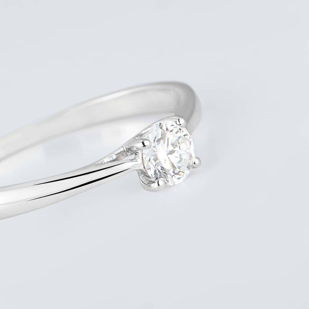 Anello Solitario Diamade Oro Bianco Diamante Lab-Grown - Anelli con Pietre Donna | Stroili