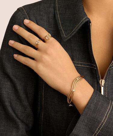 Bangle Diamade Glam Oro Giallo Diamante Lab-Grown