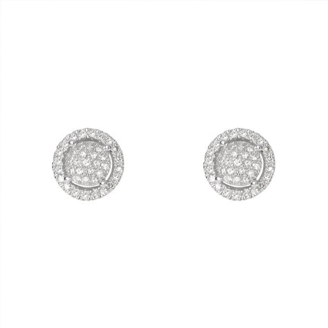 Orecchini Lobo Sophia Oro Bianco Diamante - Orecchini a Lobo Donna | Stroili