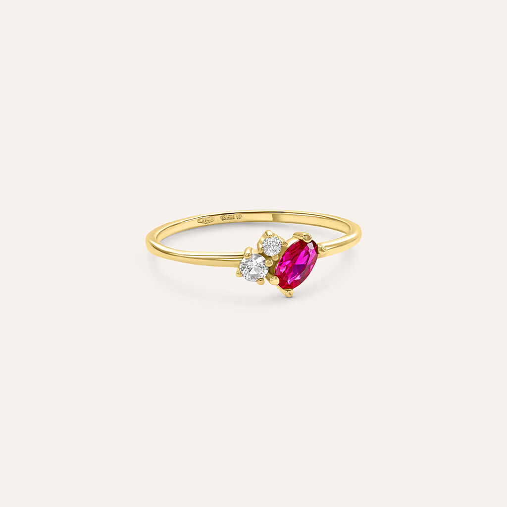 Anello Fantasia Claire Oro Giallo Cubic Zirconia - Anelli con Pietre Donna | Stroili