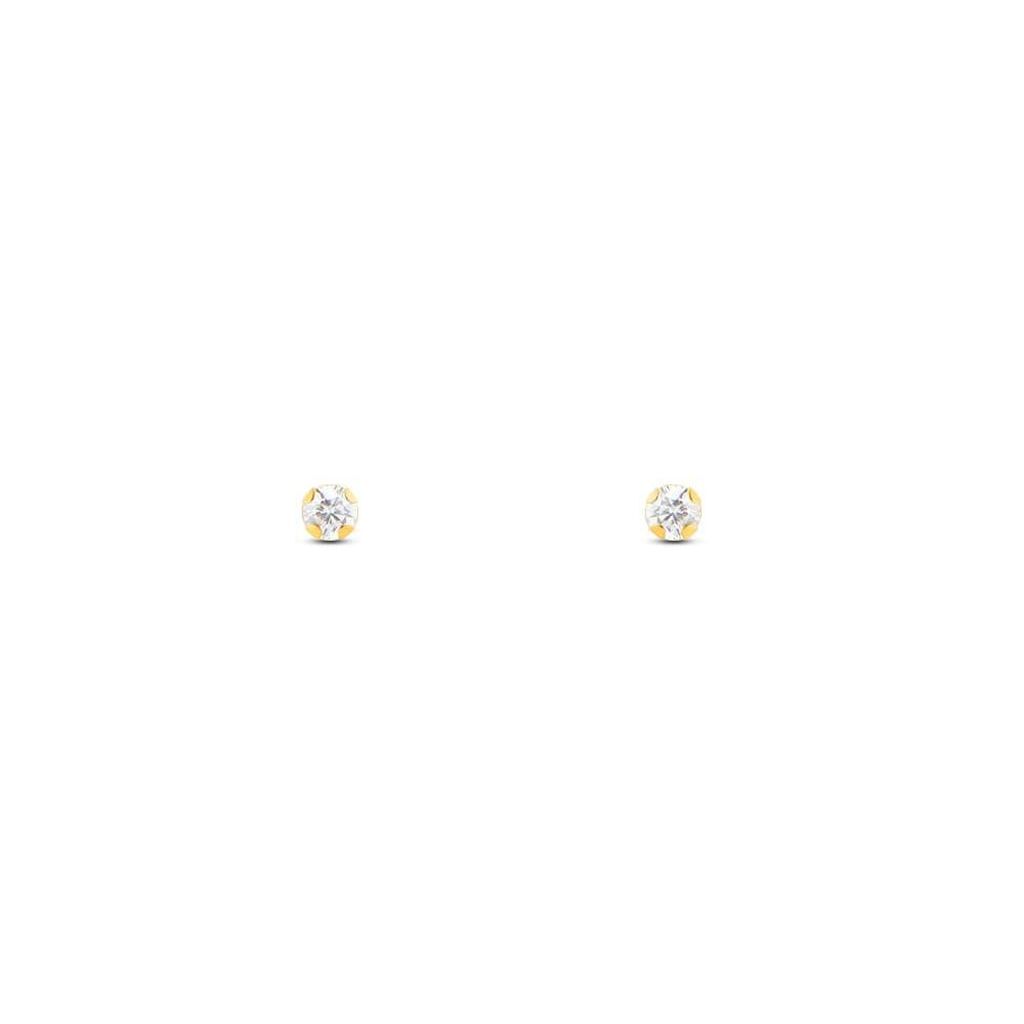 Orecchini Lobo Punto Luce Bon Ton Oro Giallo Cubic Zirconia - Orecchini a Lobo Donna | Stroili