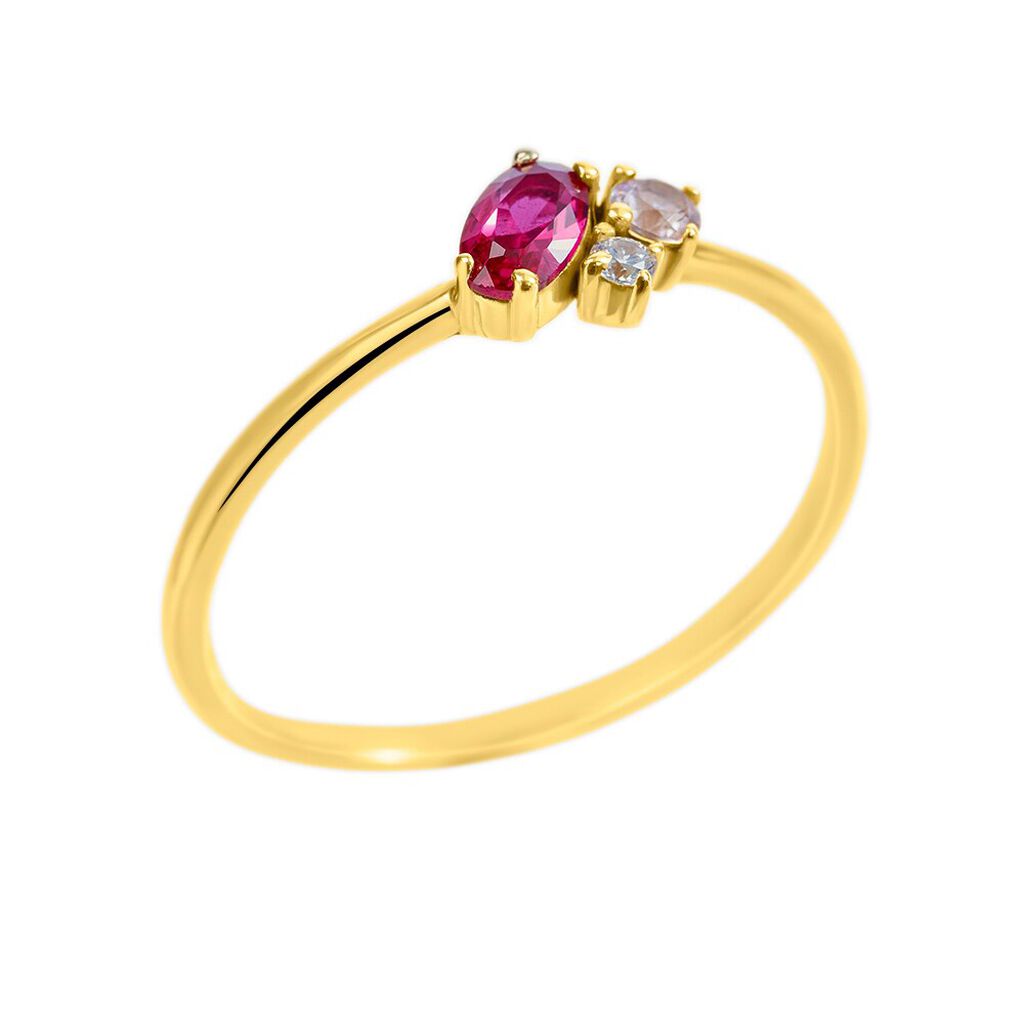 Anello Fantasia Claire Oro Giallo Cubic Zirconia - Anelli con Pietre Donna | Stroili