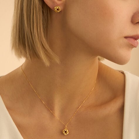 Orecchini Lobo Gold Essence Oro Giallo - Orecchini a Lobo Donna | Stroili