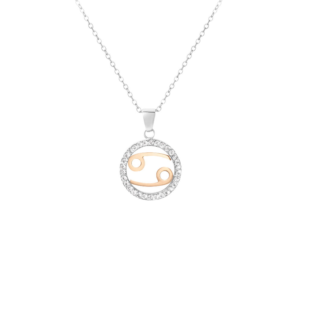 Collana Lady Chic Acciaio Bicolore Bianco / Rosa Cubic Zirconia - Collane Donna | Stroili