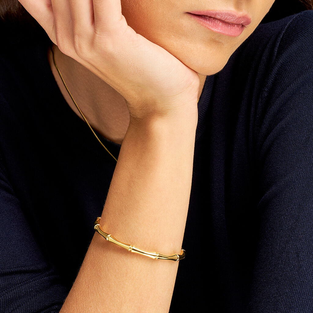 Bangle Lady Code Acciaio Dorato - Bracciali Rigidi Donna | Stroili