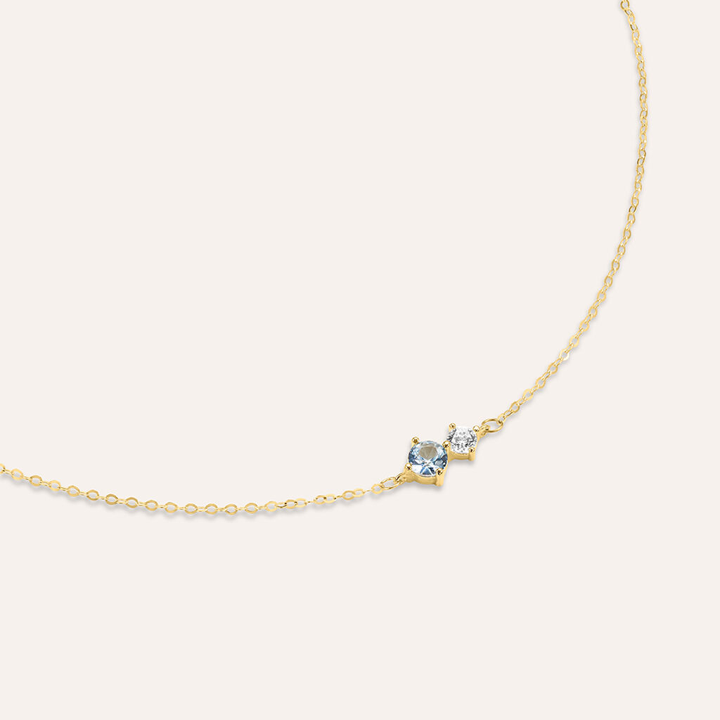 Bracciale Doppio Punto Luce Claire Oro Giallo Cubic Zirconia