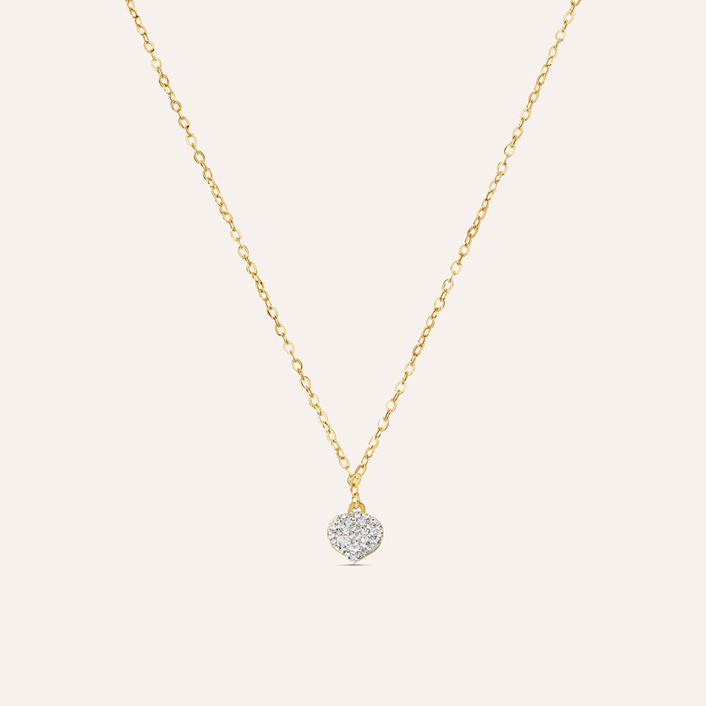Collana Mon Petit Oro Giallo Cristallo