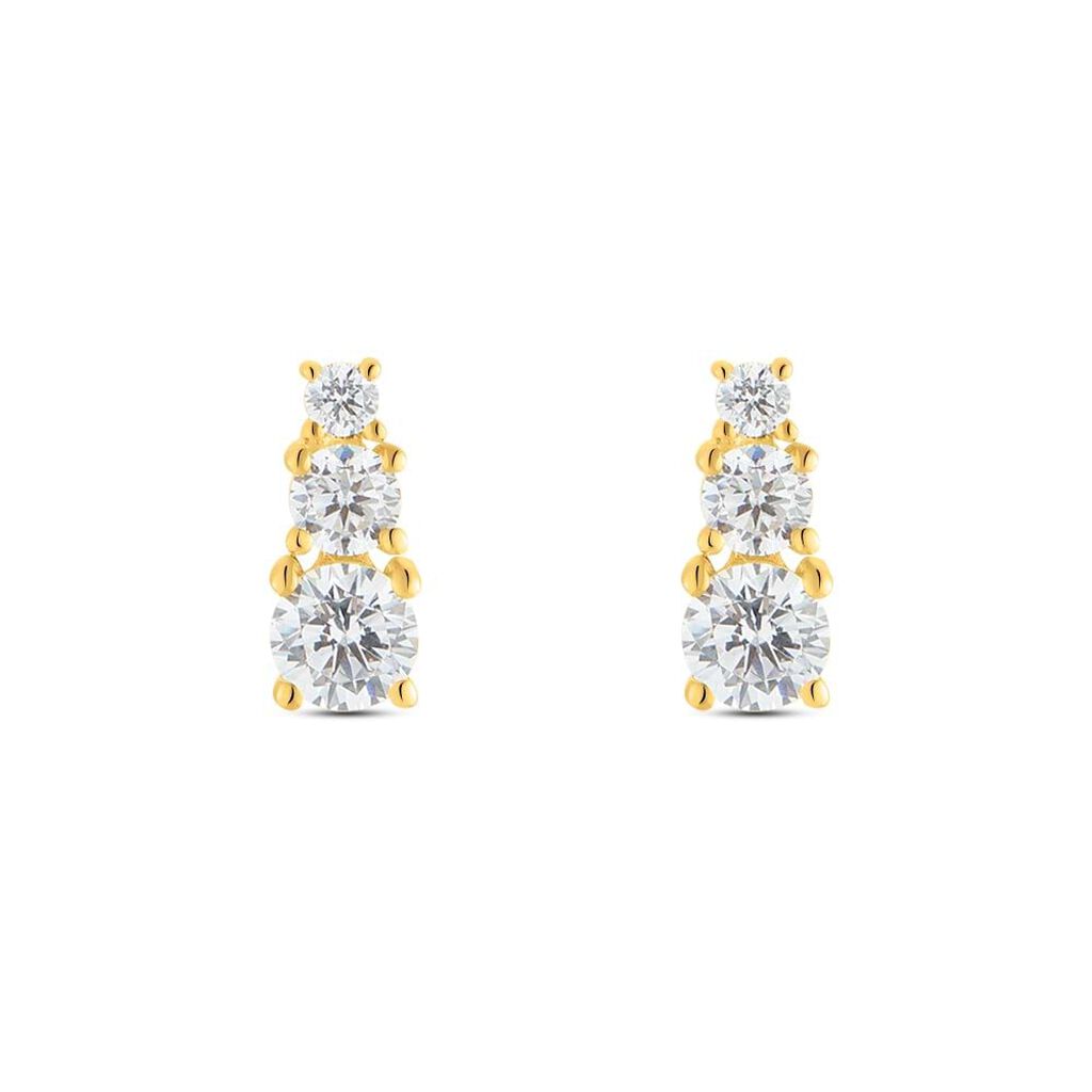 Orecchini Pendenti Trilogy Claire Oro Giallo Cubic Zirconia - Orecchini Pendenti Donna | Stroili
