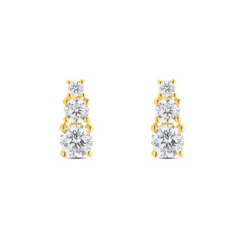 Orecchini Pendenti Trilogy Claire Oro Giallo Cubic Zirconia - Orecchini Pendenti Donna | Stroili