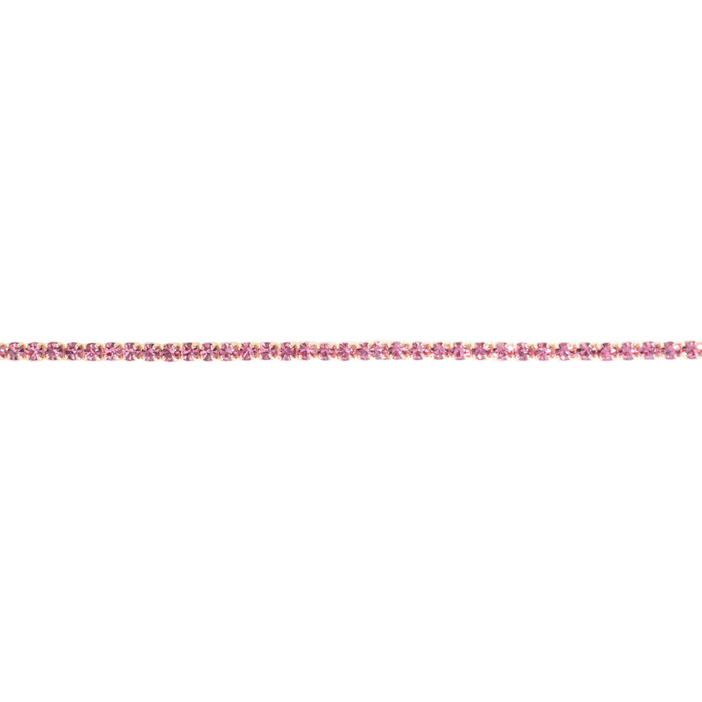 Bracciale Tennis Romantic Shine Metallo Rosa Cristallo - Bracciali Tennis Donna | Stroili