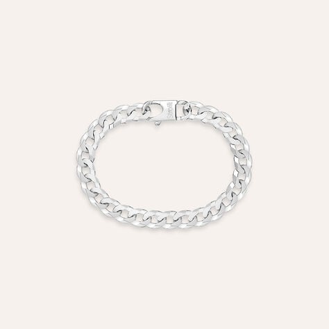Bracciale Catena Gentleman Argento Rodiato - Bracciali Uomo | Stroili