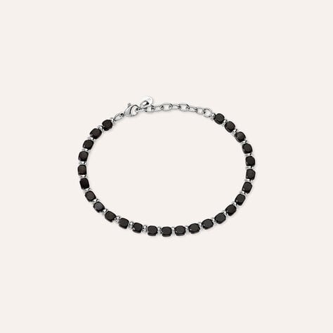 Bracciale Man Code Acciaio Bicolore Bianco / Nero - Bracciali Uomo | Stroili