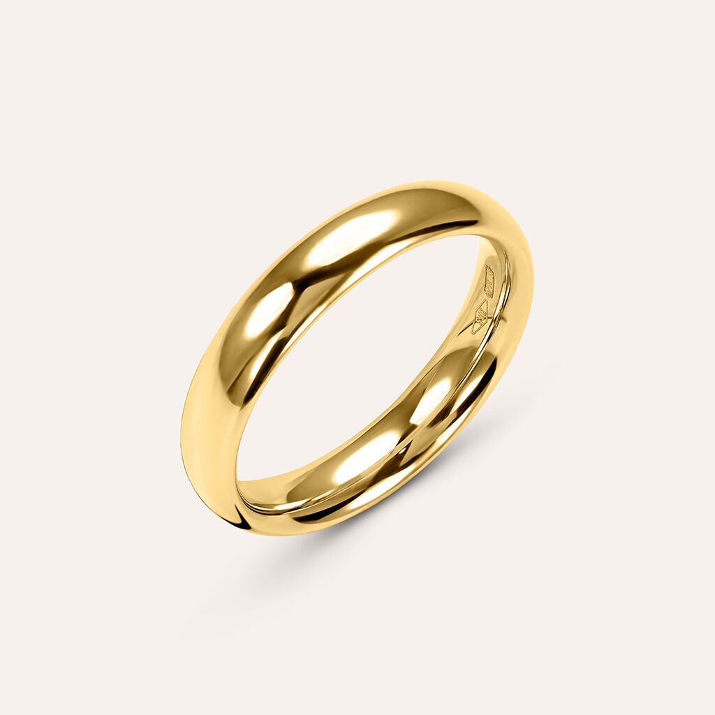 Fede Comoda Leggera 4 mm Oro Giallo