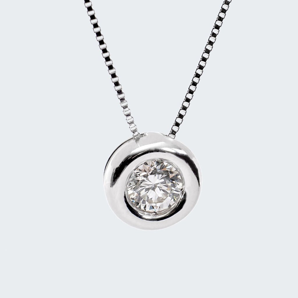 Collana Punto Luce Firmamenti Oro Bianco Diamante - Collane Punto Luce Donna | Stroili