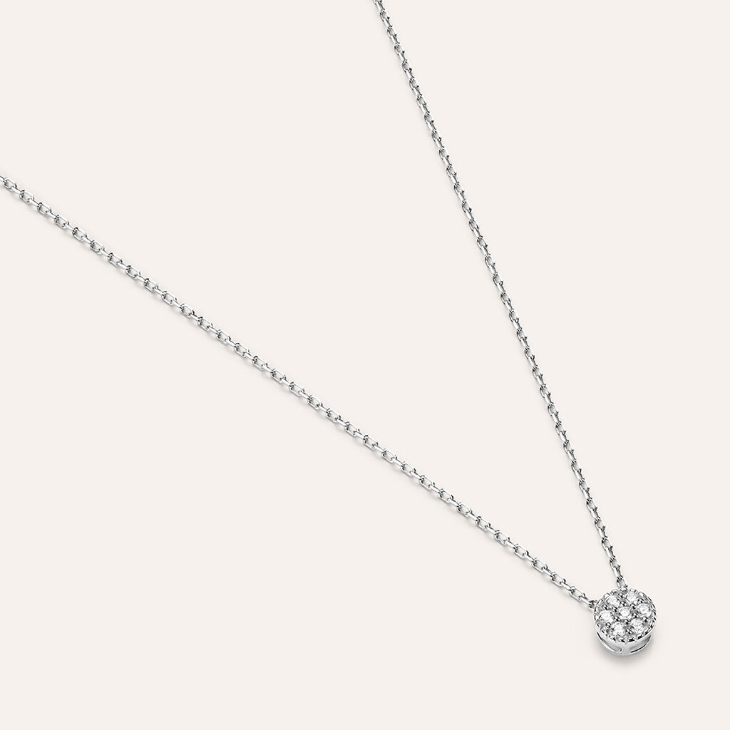 Collana Sophia Oro Bianco Diamante