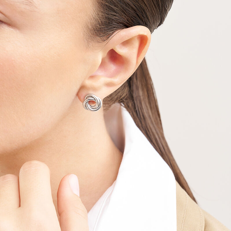Orecchini Lobo Desideria Argento Nobile Rodiato - Orecchini a Lobo Donna | Stroili