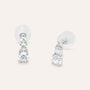 Orecchini Pendenti Trilogy Claire Oro Bianco Cubic Zirconia