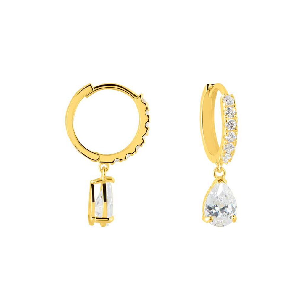 Orecchini A Cerchio Toujours Oro Giallo Cubic Zirconia - Orecchini a Cerchio Donna | Stroili