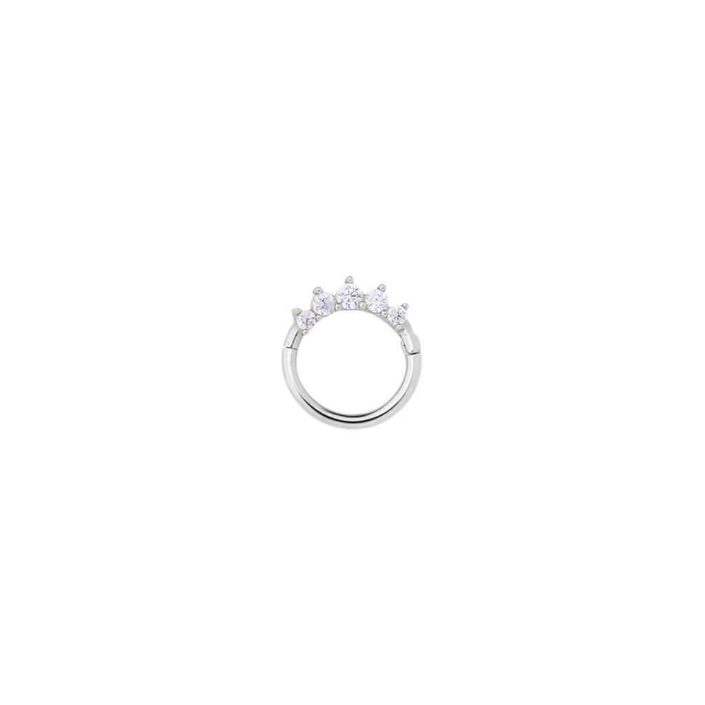 Piercing Orecchio Daith Bon Ton Oro Bianco Cubic Zirconia - Piercing Orecchio Donna | Stroili