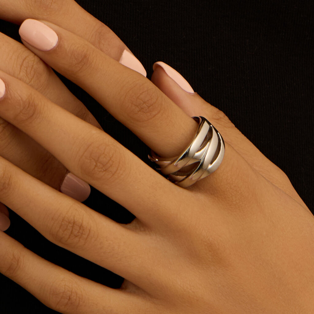 Anello Fascia Lady Code Acciaio - Anelli Moderni Donna | Stroili