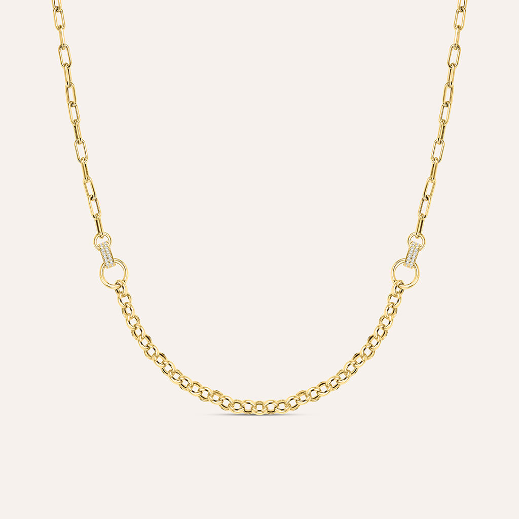 Catena Colette Oro Giallo Cubic Zirconia - Collane Catena Donna | Stroili