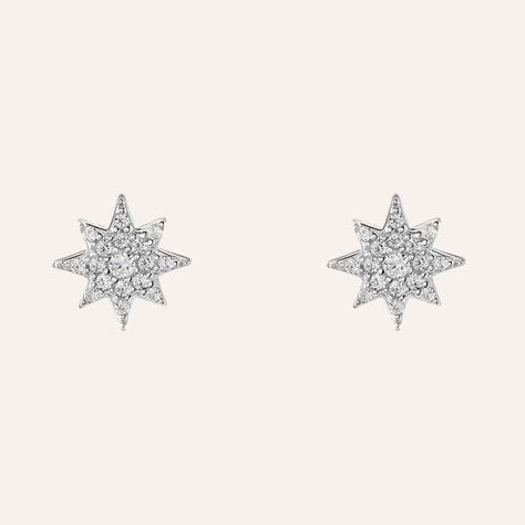 Orecchini Lobo Silver Moments Argento Rodiato Cubic Zirconia - Orecchini a Lobo Donna | Stroili