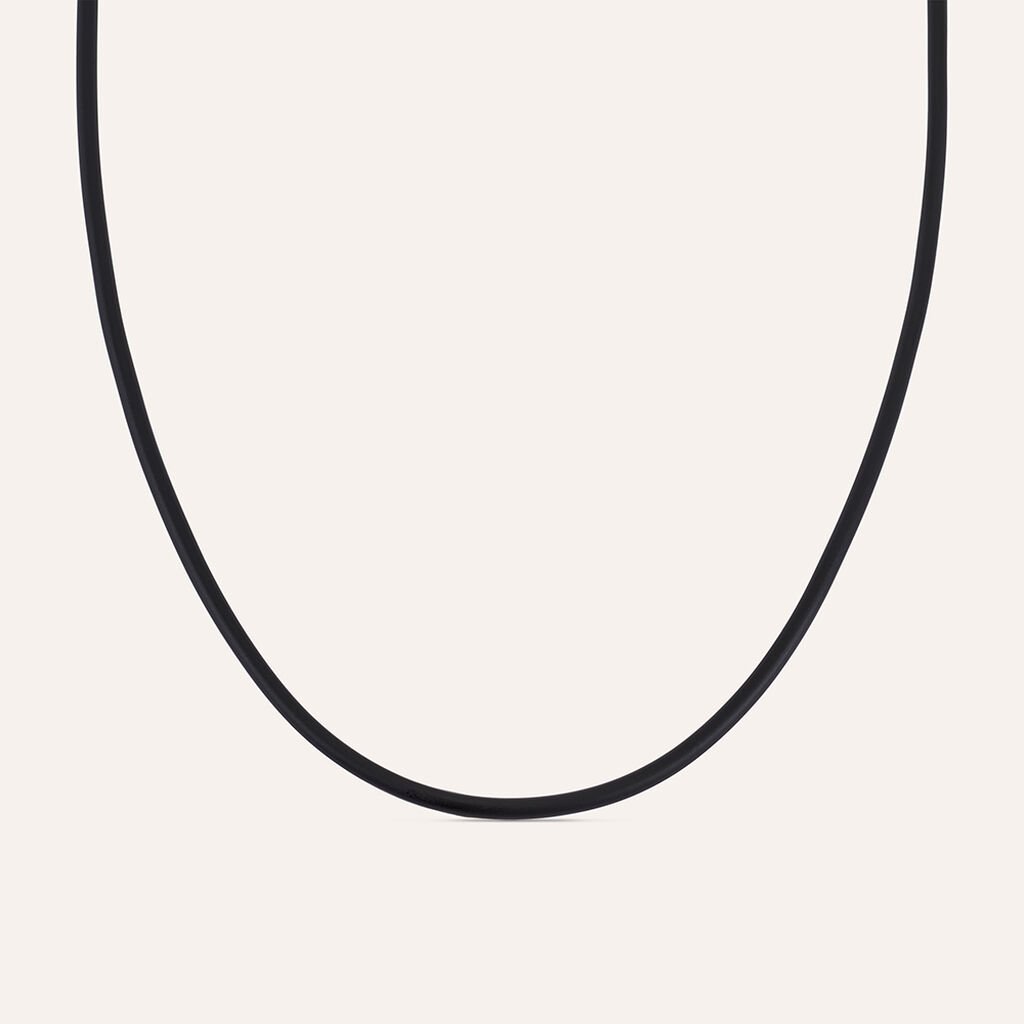 Collana Gentleman Argento Rodiato