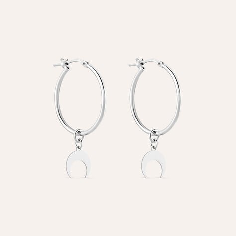 Orecchini A Cerchio Silver Collection Argento Rodiato - Orecchini a Cerchio Donna | Stroili