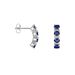 Orecchini Pendenti Charlotte Oro Bianco Zaffiro Diamante - Orecchini Pendenti Donna | Stroili