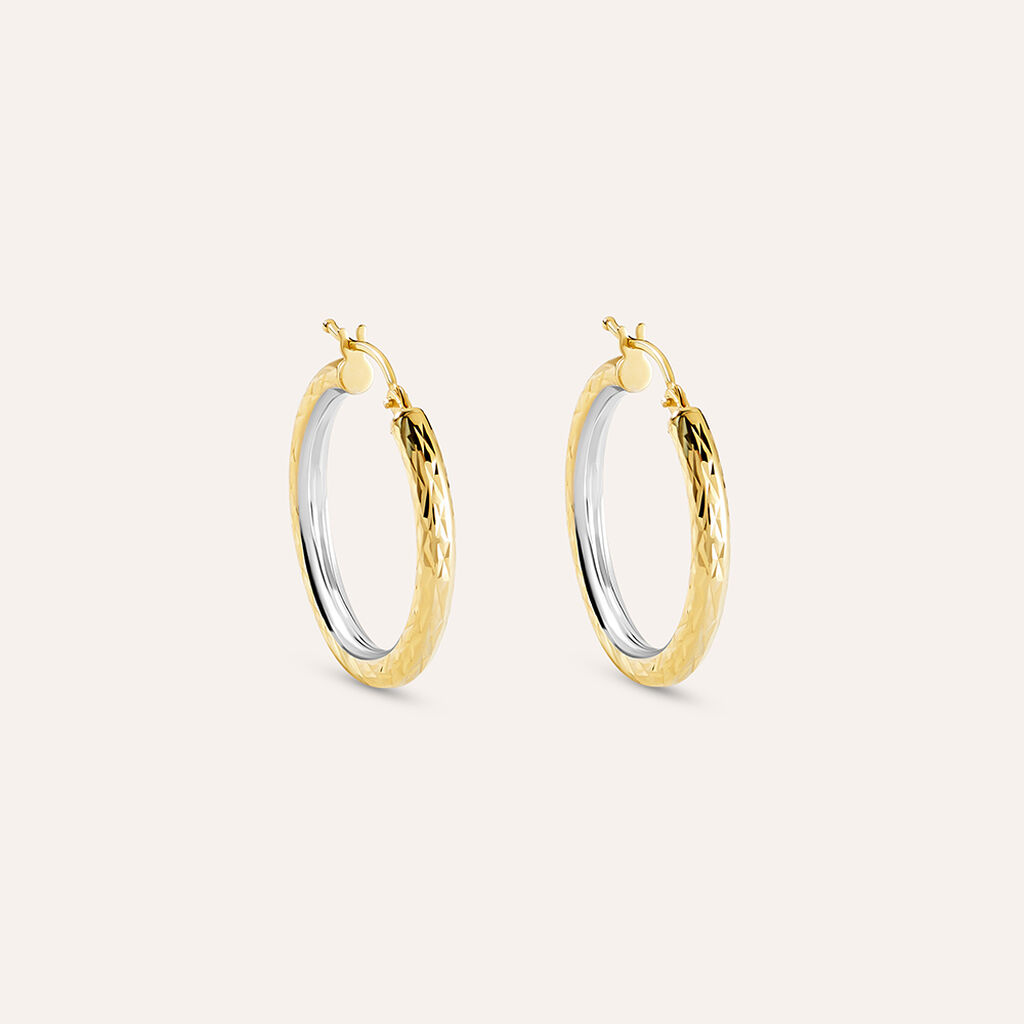 Orecchini A Cerchio Toujours Oro Bicolore