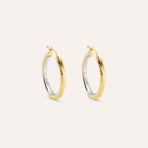 Orecchini A Cerchio Toujours Oro Bicolore - Orecchini a Cerchio Donna | Stroili