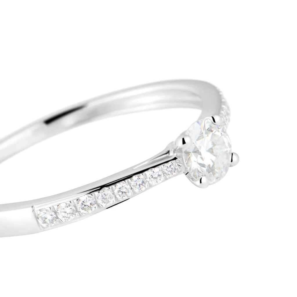Anello Solitario Diamade Oro Bianco Diamante Lab-Grown - Anelli con Pietre Donna | Stroili