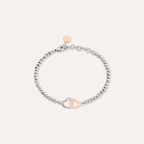 Bracciale Lady Chic Acciaio Bicolore Bianco / Rosa - Bracciali Love Donna | Stroili